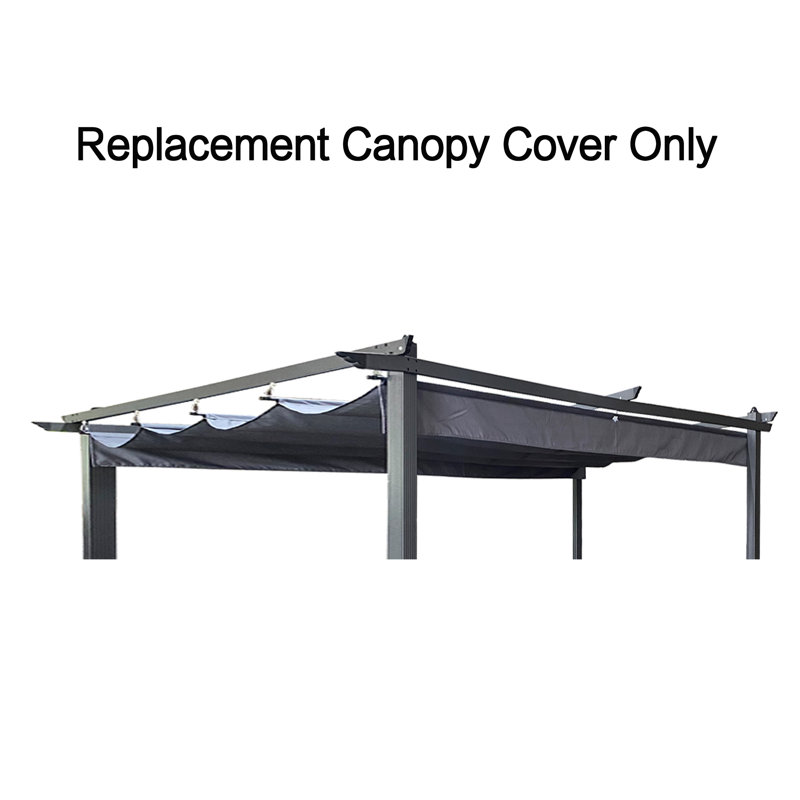 Polyester Replacement Canopy for Pergola, Gray