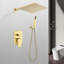 10 Inch Shower Head Bathroom Luxury Rain Mixer Shower Complete Combo Set Wall Mounted-118534804