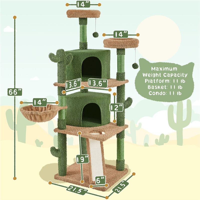 Eliathan 66'' H Cat Tree