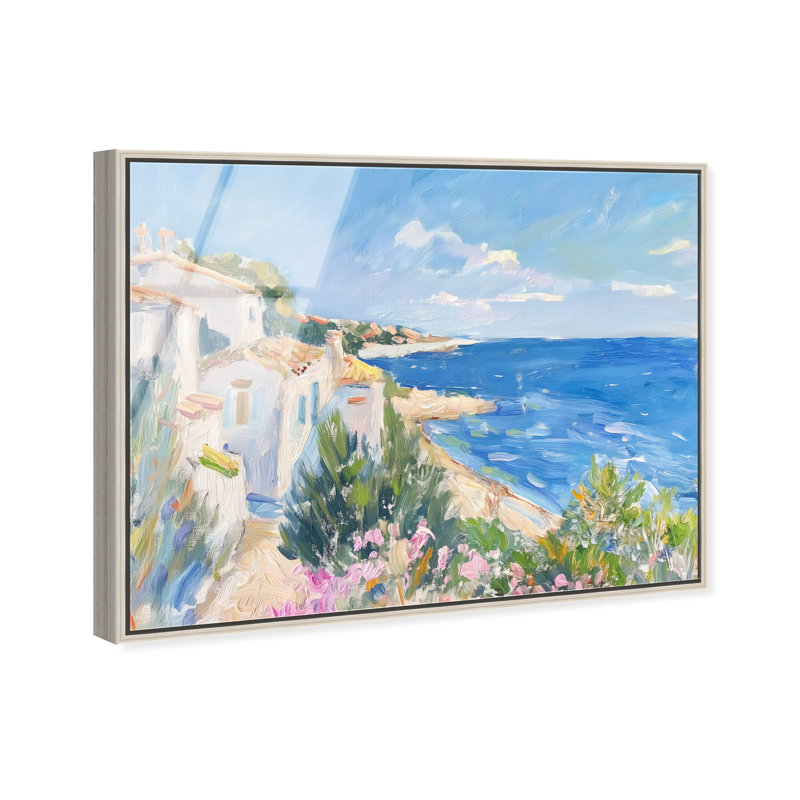 Henri Matisse Interpreted Town III High-Gloss Frameless Acrylic Glass Wall Art Nautical & Beach Print by Oliver Gal, Ready to Hang, 20 x 16