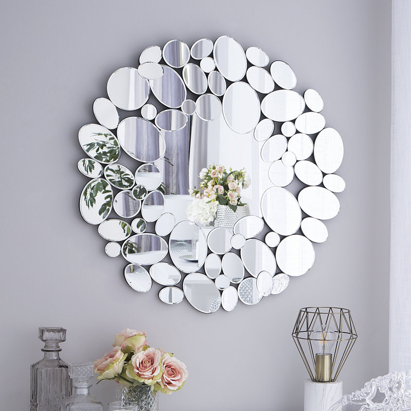 Cover Wood Flat Wall Mirror