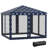 Outsunny 10' X 10' Pop Up Canopy Tent With Netting, Instant Gazebo, Ez Up Screen House Room With Carry Bag, Height Adjustable, For Outdoor, Garden, Patio