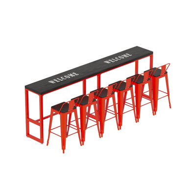 Ensemble de salle à manger rectangulaire de L 15,8 po x l 118,2 po Eidelweiss