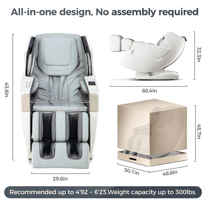2024 SL Track Massage Chair, Zero Gravity Massage Chairs Full Body with Auto Body Scan