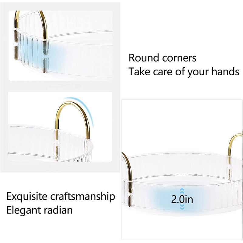 Berkow Acrylic Makeup Organiser, White
