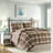 Soft Cozy Microfiber Twin Bedding Sets, Rustic Plaid Cabin Home Style