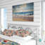 Motif botanique pastel arc-en-ciel - ensemble de housse de couette botanique - microfibre de polyester-1810471213
