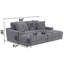 Chaise longue double 2 pièces Gerstner avec ports de charge USB Gerstner-1737010543