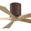 60" Irene 5-Blade Hugger Ceiling Fan with Wall Remote-1087667353-1087667333-1087667378