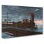 Steam Train In Takanawa by Kobayashi Kiyochika - Wrapped Canvas Painting-55318298