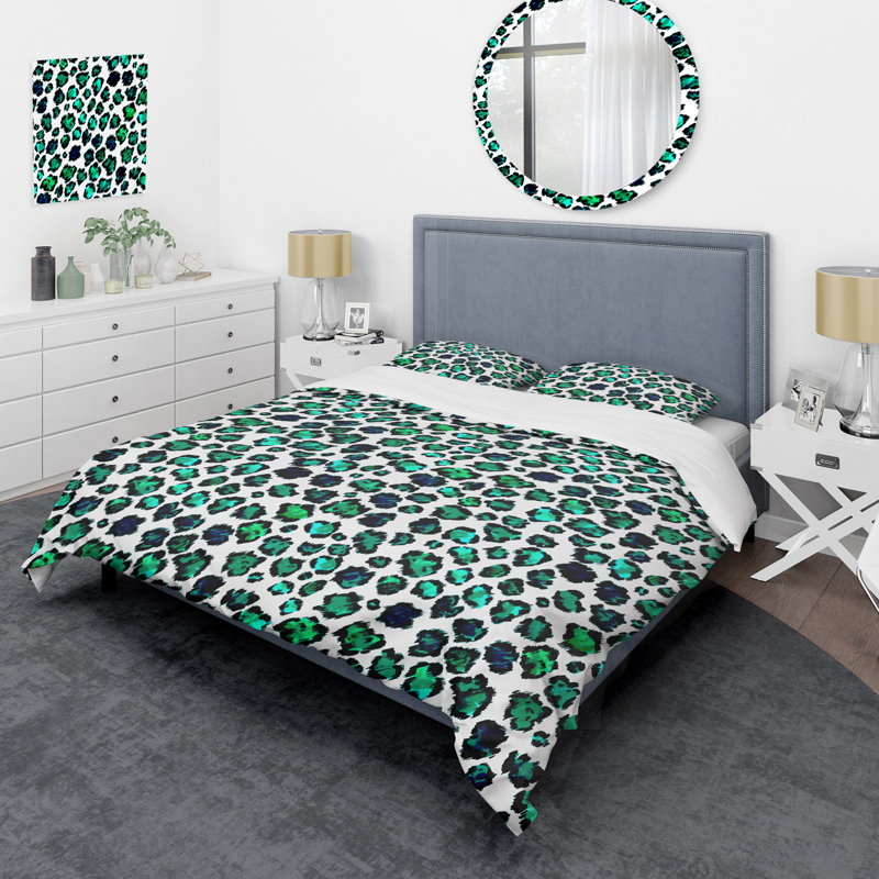 Graphical Leopard - Ensemble de housse de couette Cabin & Lodge
