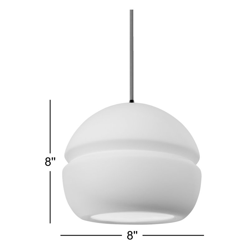 Logan 1 - Light Single Globe Pendant, Antique Brass, Carbon Matte Black