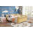 Sturdy Wood Platform Bed for Kids, Low Profile Full Bed with Safety Rails, Perfect for Girls and Boys