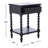 Modern Athena Farmhouse End Table –Solid Wood Design in Distressed White with Storage Drawer & Shelf-1683813236