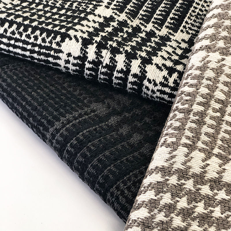 Houndstooth Chenille | Jace Fabric_JACE, Flax