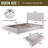 Brezzy 4-Drawer Storage Upholstered Wingback Bed-1856277001-1856276996