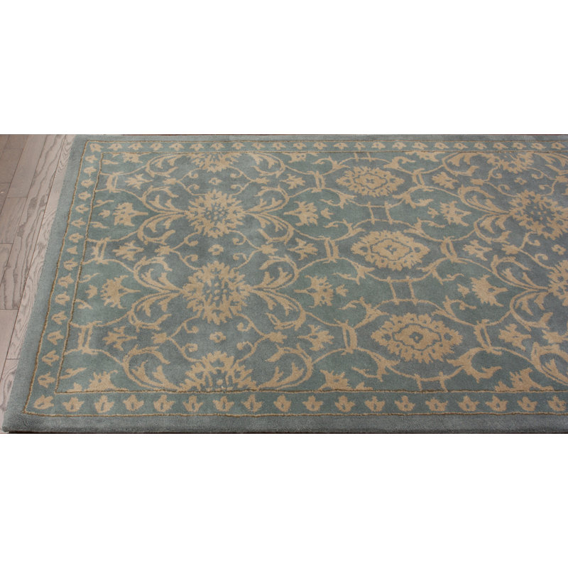 Tapis bleu clair Duharte Vittorio, 5 pi x 8 pi