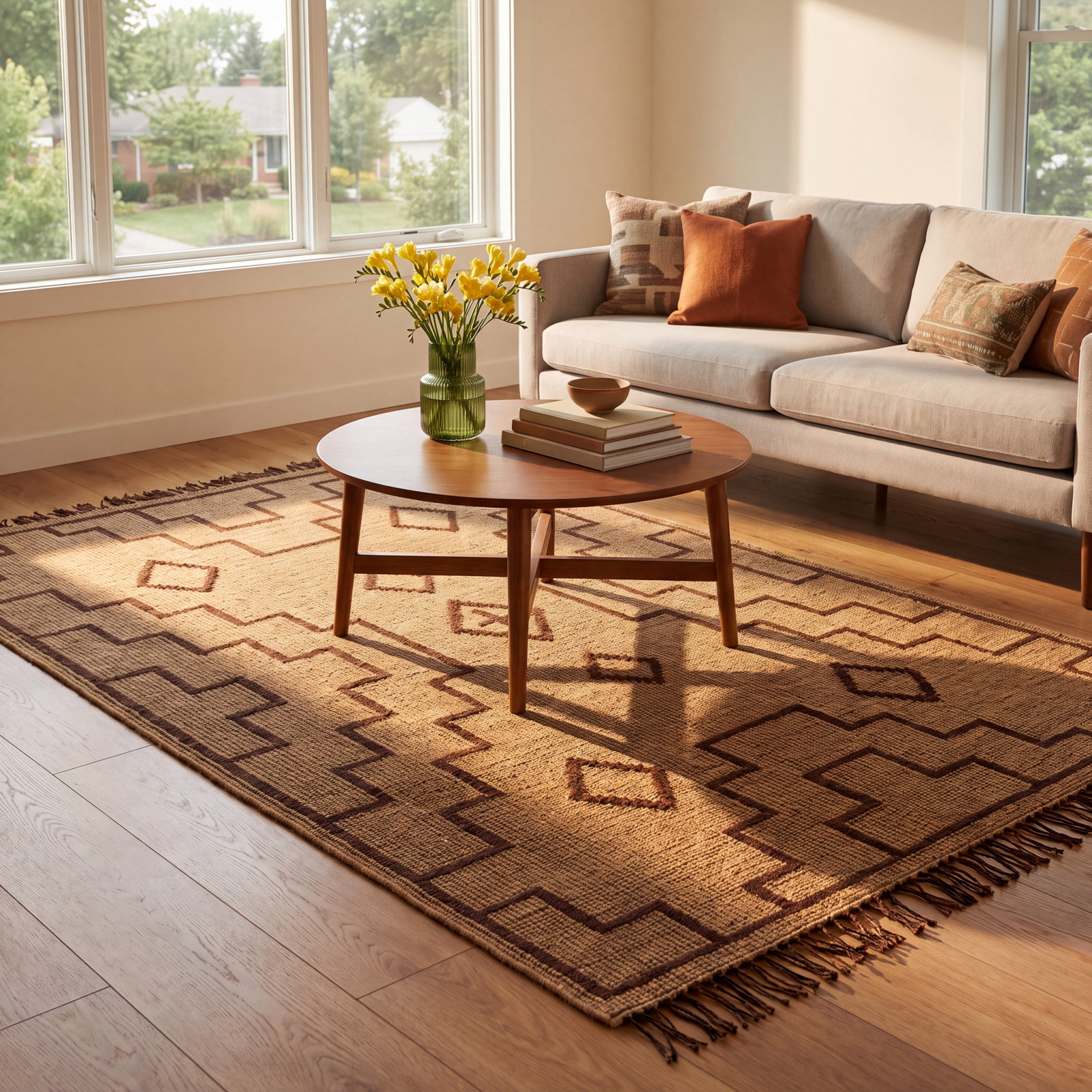 Alfi Hand-Woven Jute Rug, Rectangle 10' x 14'