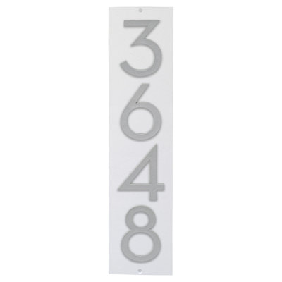 Plaque murale rectangulaire verticale flottante 6 po