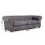 Haverly 3 Seater Faux Leather Sofa