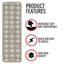 Tapis d'escalier 9 x 28 po antidérapants (ensemble de 13)-445477532