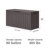 Balconera Water Resistant Resin Lockable Deck Box-107652025-126754759