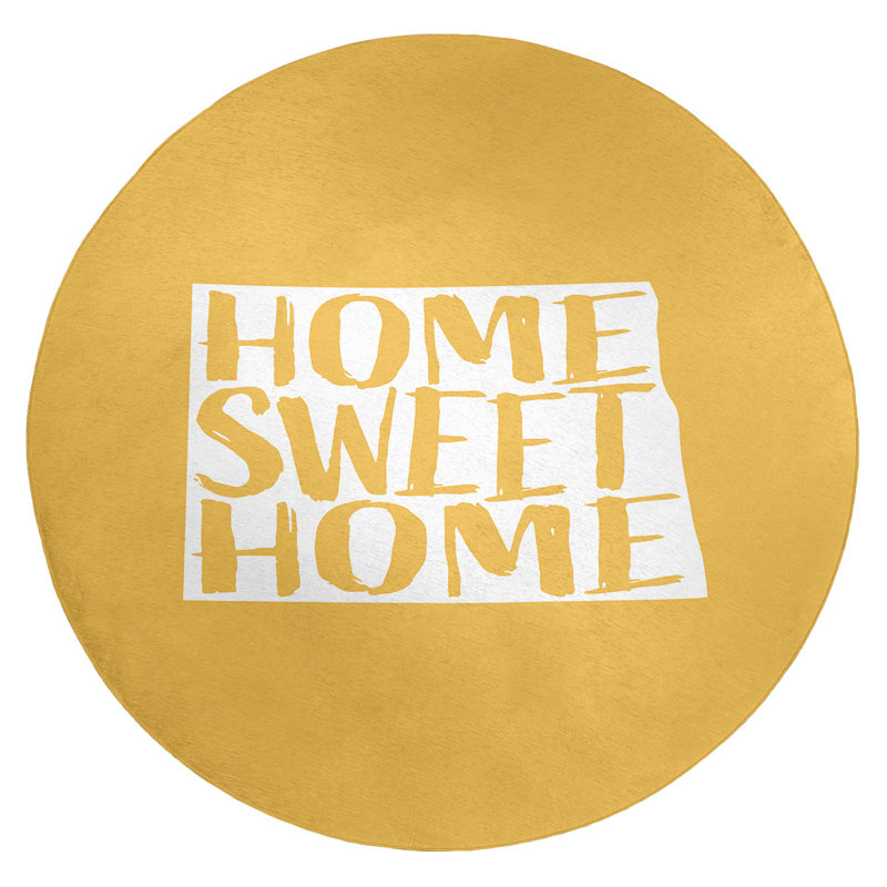 Chenille Indoor Rug, Round 5'
