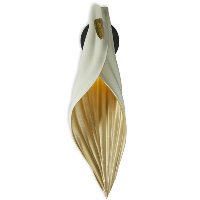 Xavier Clarisse Embossed Leather Wall Sconce