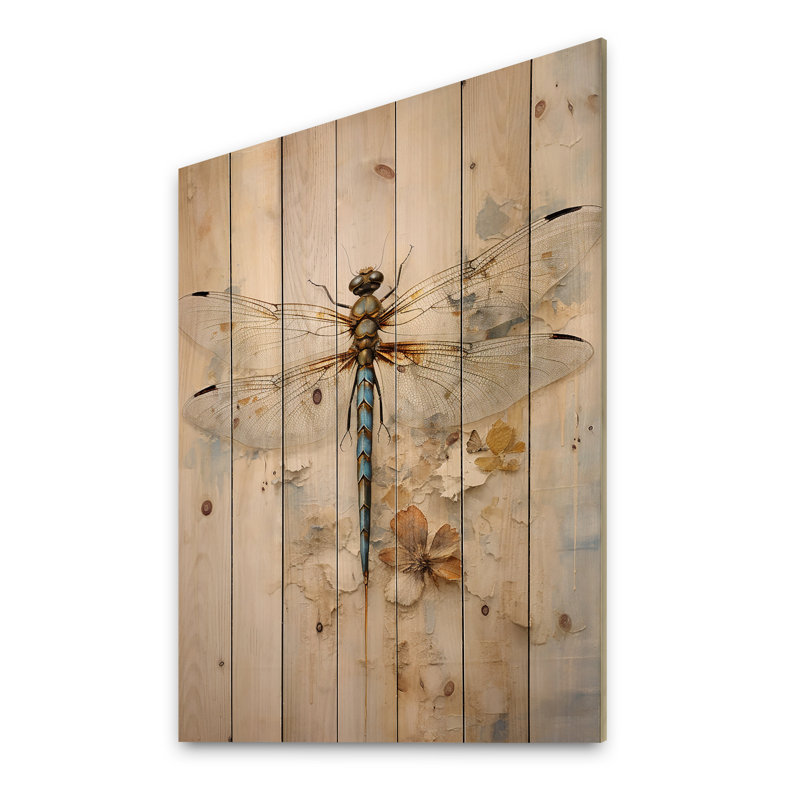 Guerrette - Décoration murale animaux en bois sur bois de pin naturel, H 32 po x l 24 po