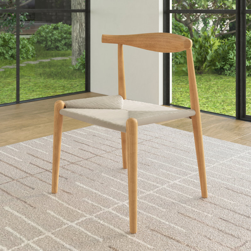 Chaise en bois massif Ardo, Naturel