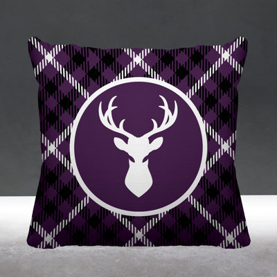 Houndstooth Outdoor Reversible Throw Pillow