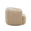 Fauteuil d'appoint pivotant en chenille et avoine Jasmine-125328380