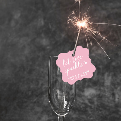Cadre personnalisé sur mesure Let Love Sparkle