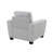 Darley 40" Accent Chair, Soft Gray Chenille