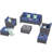 5 - Person Patio Conversation Set with Cushions-2030142437