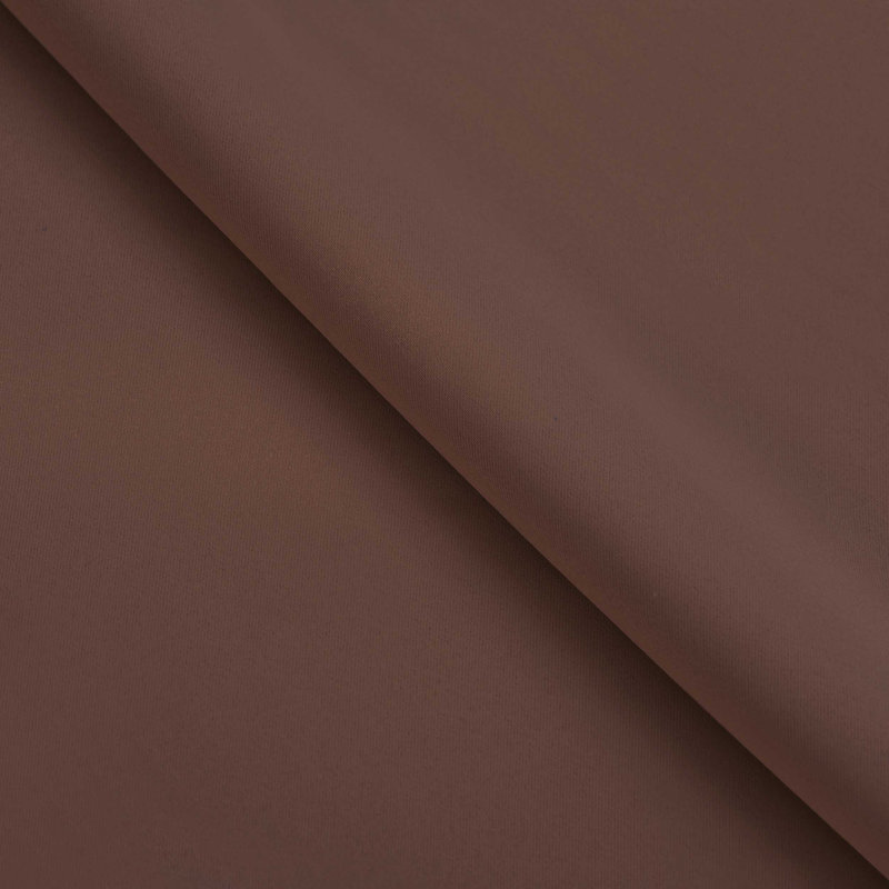  Trixie Millendon Solid Modern Polyester Room Darkening Curtain Pair, Chocolate, 42" W x 96" L