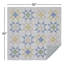 Courtepointe réversible en coton Adda crème / bleu cendré / vert-528288334