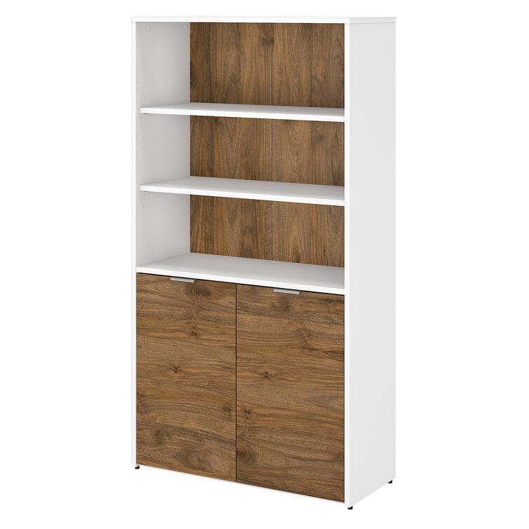 Sonoma Standing Shelf Walnut & Grey