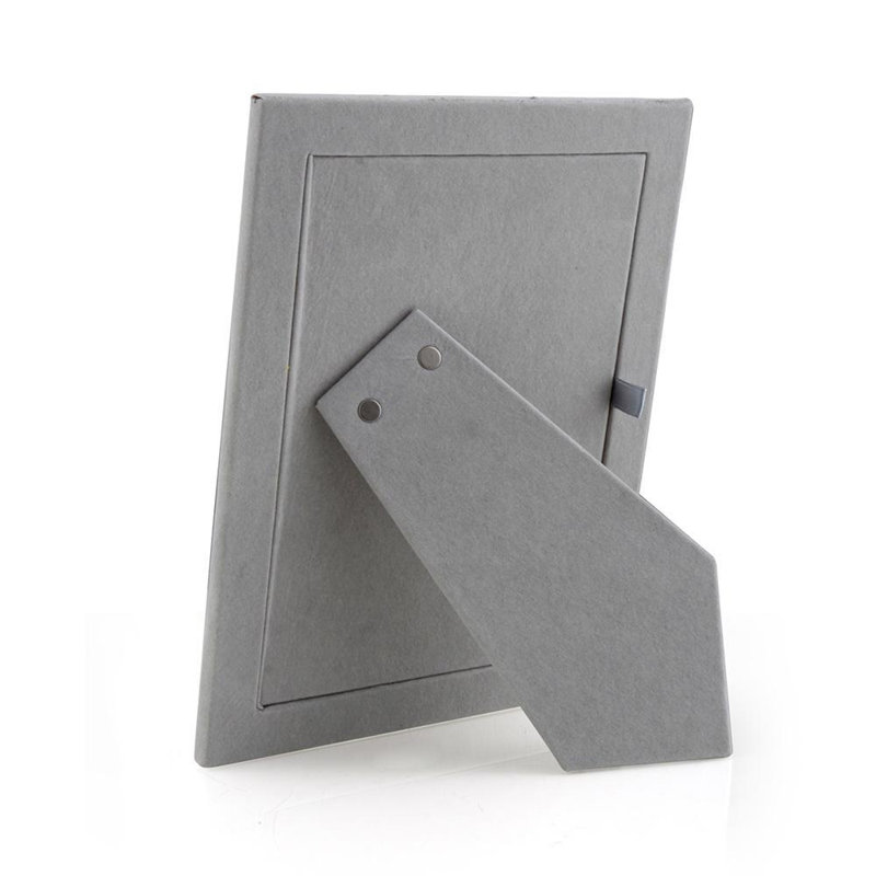 4x6 Taupe and Silver Enamel Picture Frame