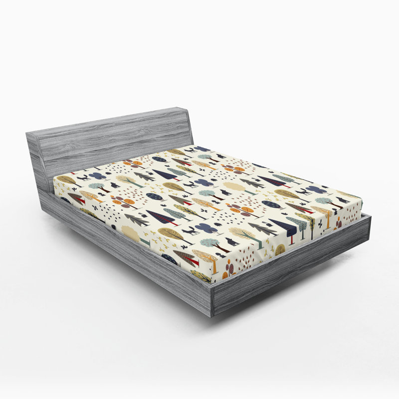 Multicolore Ambesonne, Drap-housse grand