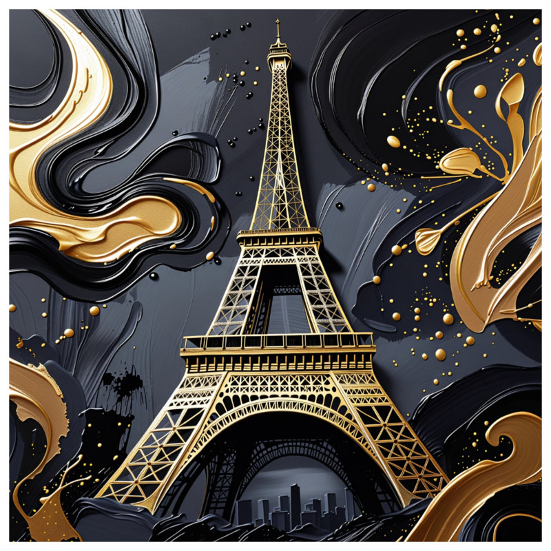 Housse de couette Eiffel Eiffel Bedding Architecture Art Deco, Lit simple