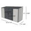 10 X 4 Sidemate Pro Lean To Vinyl Shed