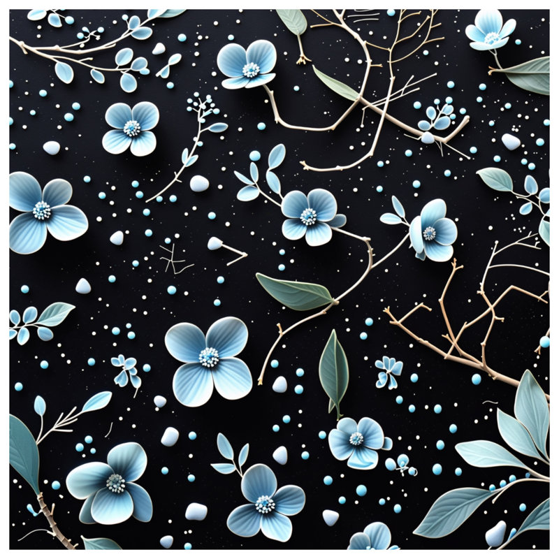 Coussin Floral, 16 x 16 inches