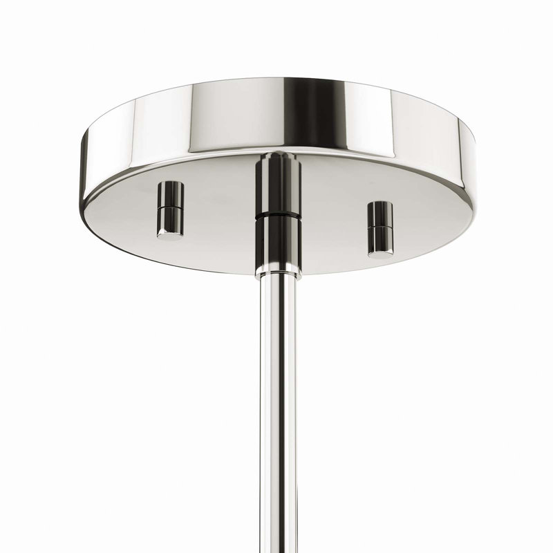 Modway Rekindle 6-Light Chandelier, Polished Nickel