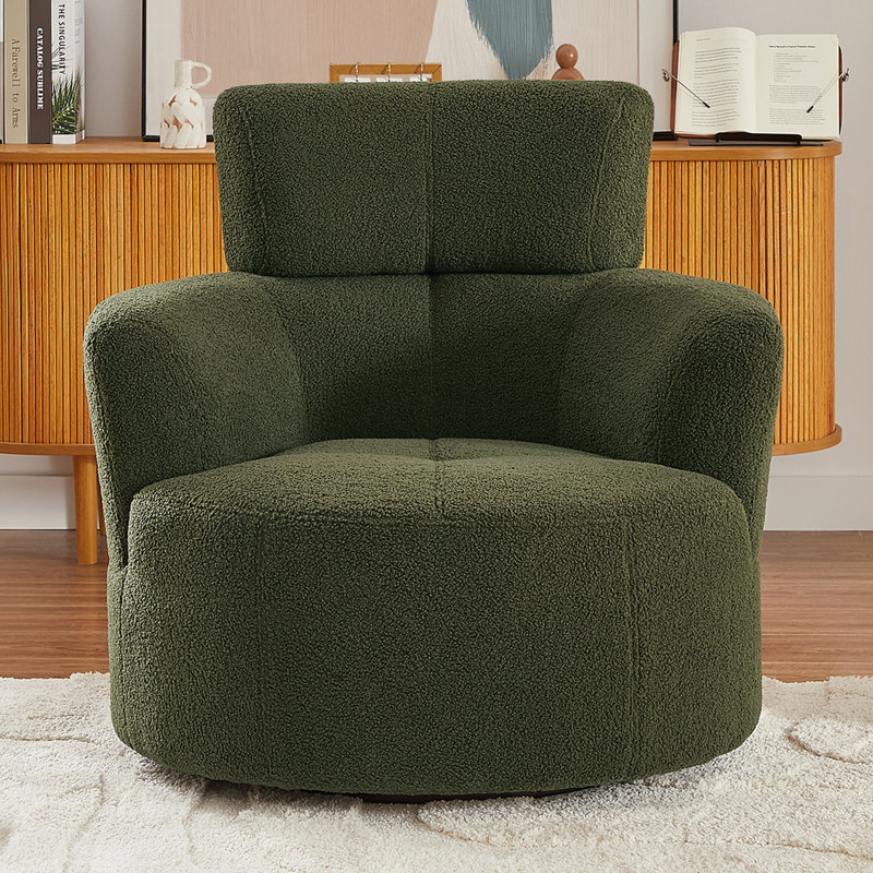 Fauteuil demi-tonneau pivotant l 36,98 po, Vert
