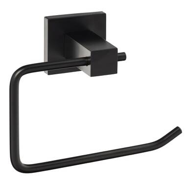 Franklin Brass Maxted Matte Black Wall Mount Euro Toilet Paper Holder in  the Toilet Paper Holders department at