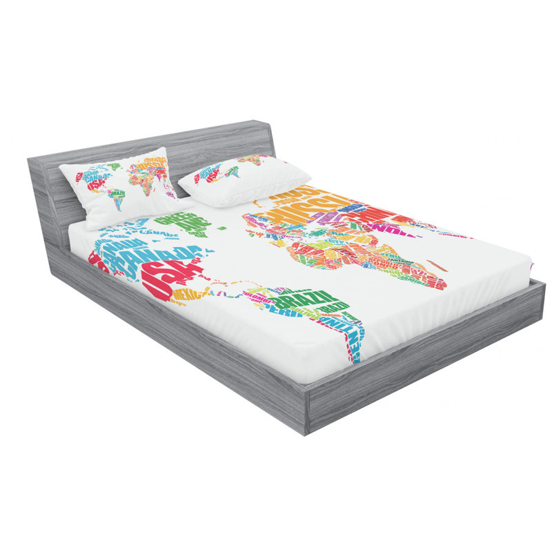 Microfiber Sheet Set, Full Sheet Set with Fitted Sheet