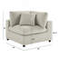 Fauteuil d'angle en coin - beige-123012967