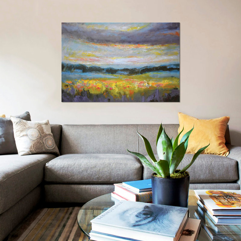 Late Late Light par Kip Decker - Impression sur toile tendue avec châssis, H 24 po x l 32 po x P 1 po, Blanc