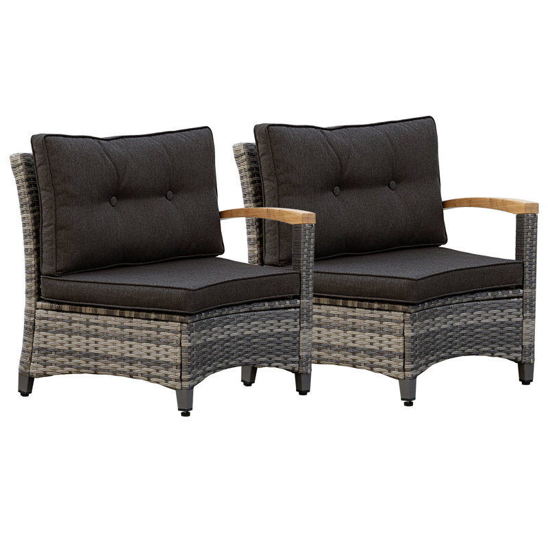 2-Person Single Chairs with Cushions